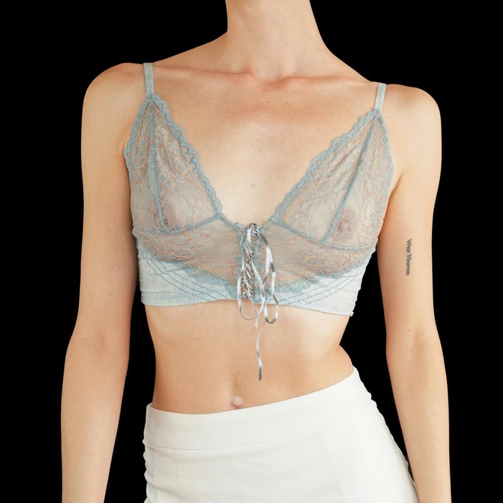 Savage x Fenty slate lace bralette